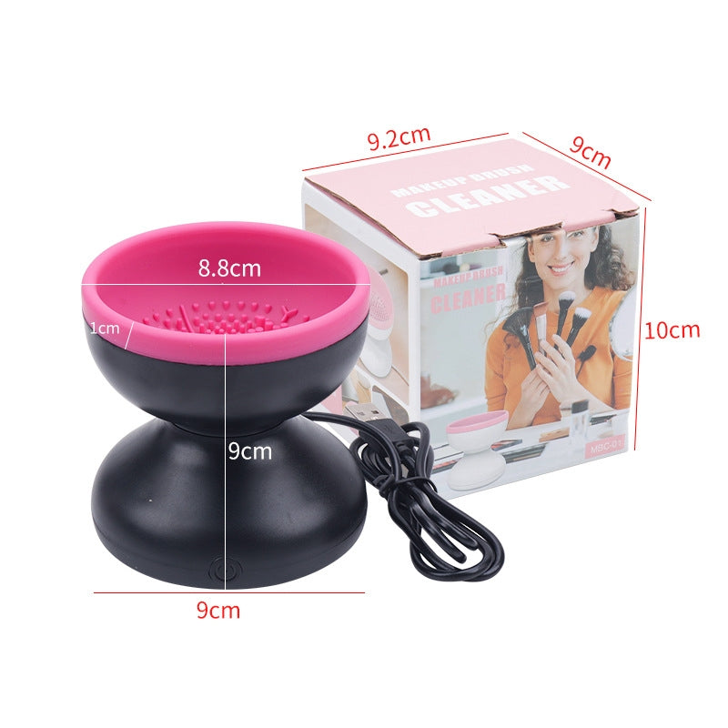 Lucevelle electric makeup brush cleaner, about 9 cm (3.5 in) wide