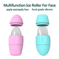 Ice roller for face in use
