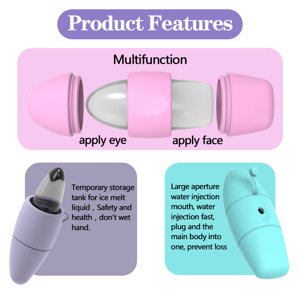 Silicone ice face roller colors