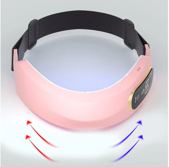 Pink microcurrent face massager band