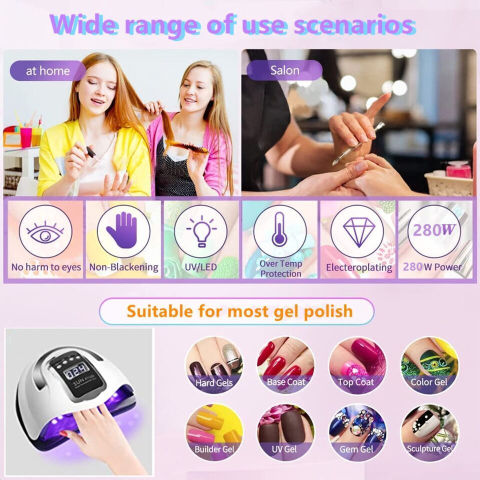 Gel nail lamp details